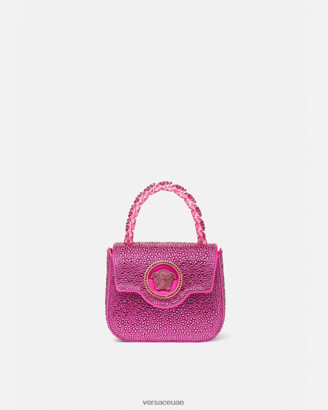 نحيف حقيبة كريستال لا ميدوسا صغيرة Versace ضارب الى الحمرة 0FVD2J315 أكياس