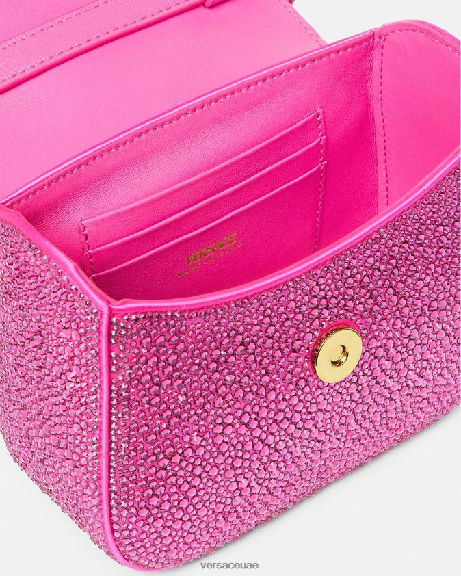 نحيف حقيبة كريستال لا ميدوسا صغيرة Versace ضارب الى الحمرة 0FVD2J315 أكياس