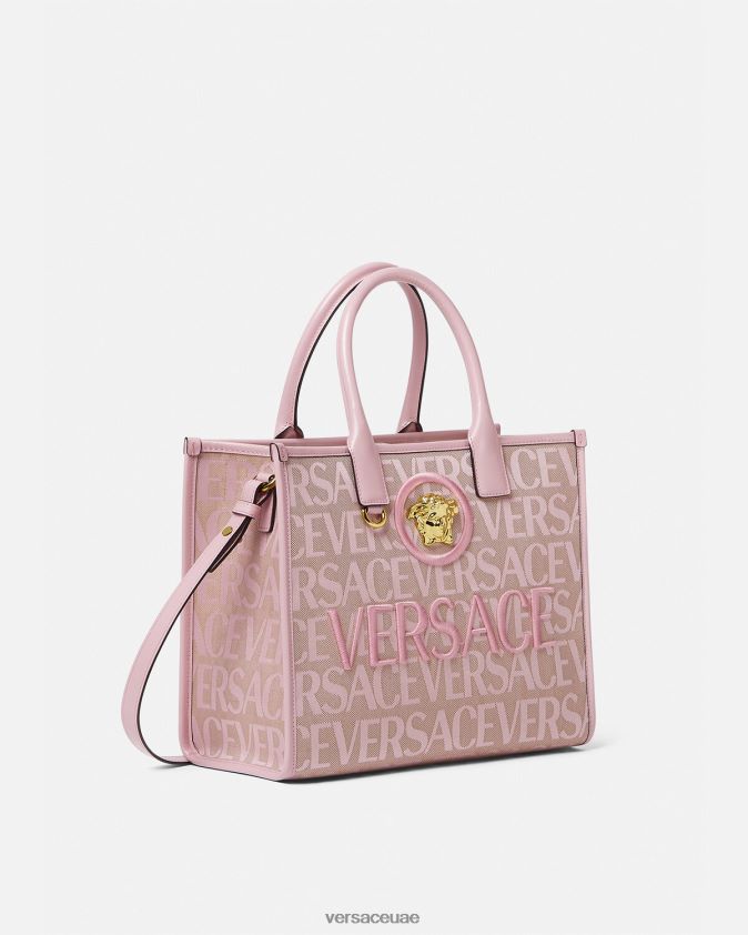 نحيف حقيبة حمل صغيرة بالكامل Versace الوردي والطباعة 0FVD2J317 أكياس