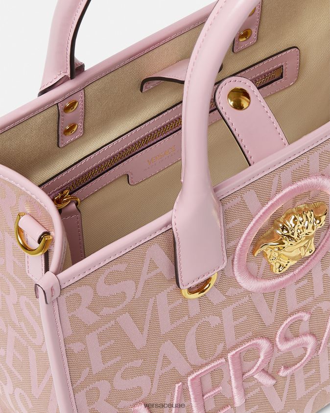 نحيف حقيبة حمل صغيرة بالكامل Versace الوردي والطباعة 0FVD2J317 أكياس