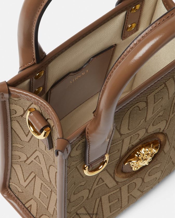 نحيف حقيبة عملية صغيرة بالكامل Versace بني 0FVD2J318 أكياس