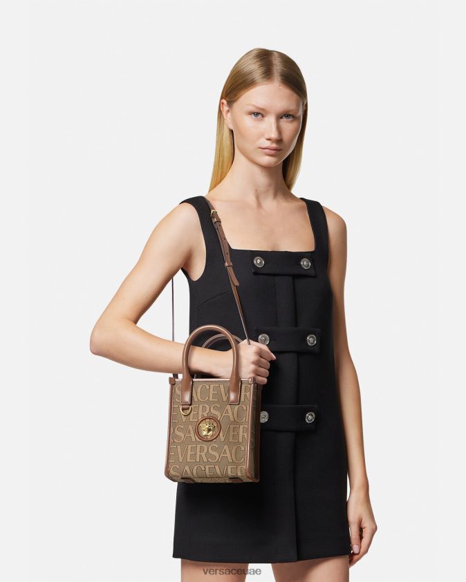 نحيف حقيبة عملية صغيرة بالكامل Versace بني 0FVD2J318 أكياس