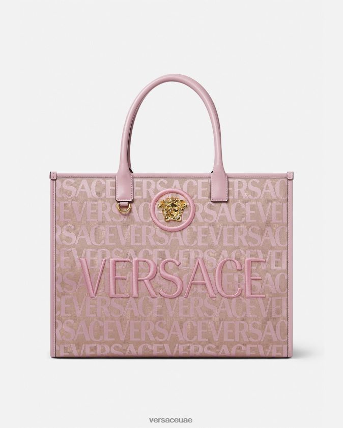نحيف كل انحاء حمل حقيبة كبيرة Versace الوردي والطباعة 0FVD2J320 أكياس