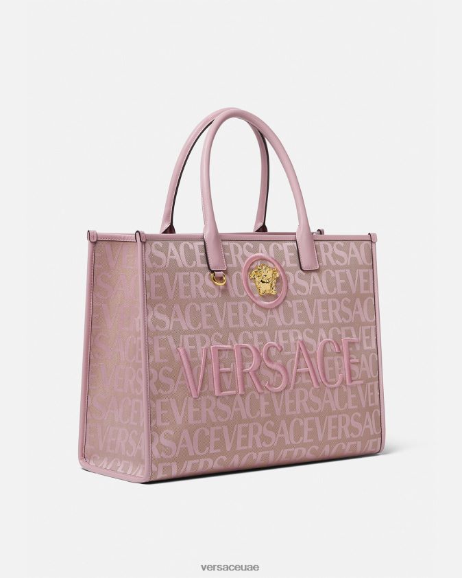 نحيف كل انحاء حمل حقيبة كبيرة Versace الوردي والطباعة 0FVD2J320 أكياس