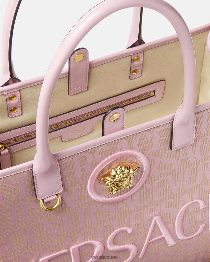 نحيف كل انحاء حمل حقيبة كبيرة Versace الوردي والطباعة 0FVD2J320 أكياس