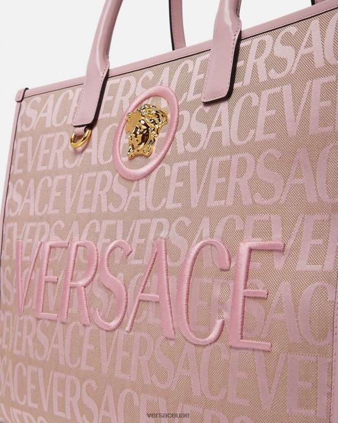نحيف كل انحاء حمل حقيبة كبيرة Versace الوردي والطباعة 0FVD2J320 أكياس