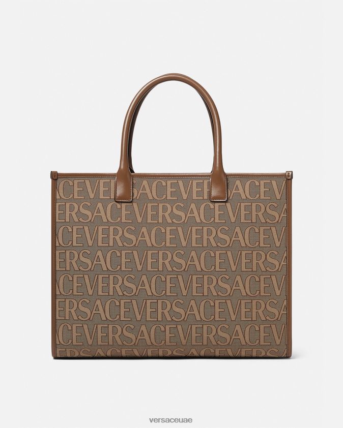 نحيف كل انحاء حمل حقيبة كبيرة Versace بني 0FVD2J321 أكياس