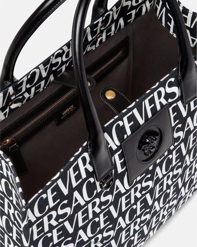 نحيف كل انحاء حمل حقيبة كبيرة Versace أسود 0FVD2J322 أكياس