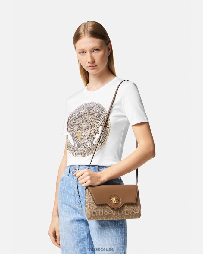نحيف حقيبة كروس لا ميدوسا من كل انحاء Versace بني 0FVD2J327 أكياس