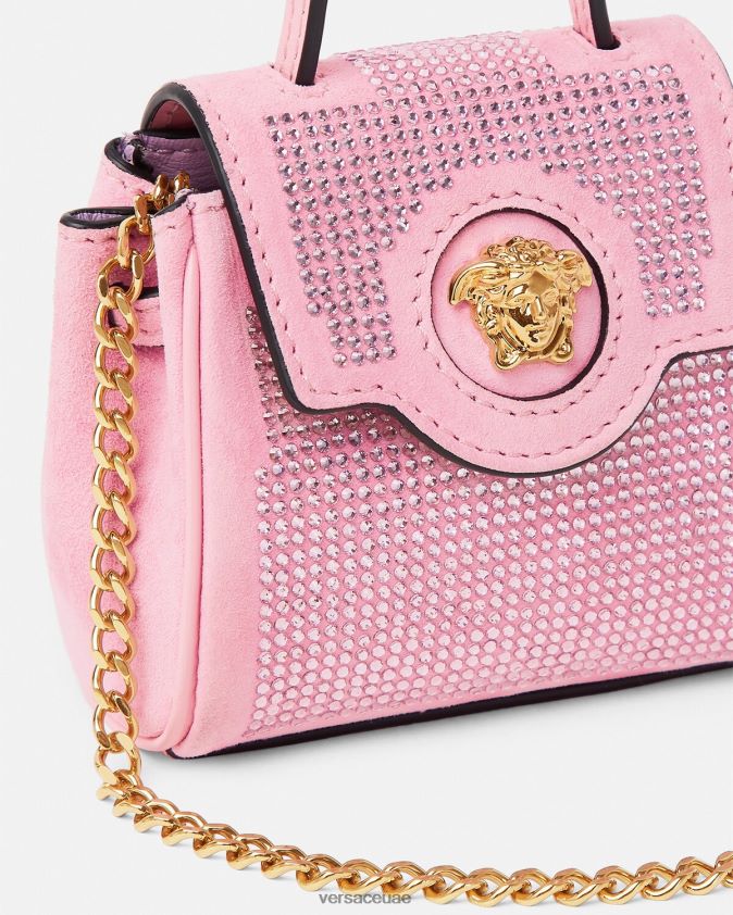 نحيف حقيبة لا ميدوسا الصغيرة المرصعة Versace لون القرنفل 0FVD2J328 أكياس