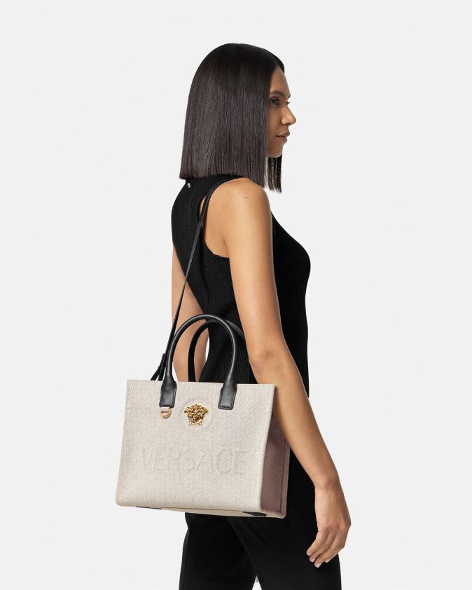 نحيف حقيبة لا ميدوسا الصغيرة Versace اللون البيج 0FVD2J330 أكياس