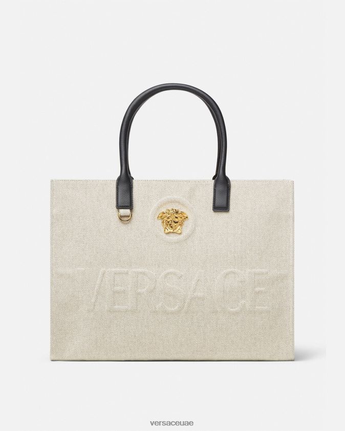 نحيف حقيبة لا ميدوسا الكبيرة Versace اللون البيج 0FVD2J340 أكياس