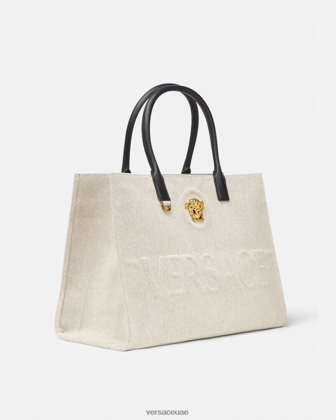 نحيف حقيبة لا ميدوسا الكبيرة Versace اللون البيج 0FVD2J340 أكياس