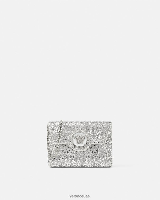 نحيف كلاتش من الكريستال لا ميدوسا Versace أبيض 0FVD2J347 أكياس