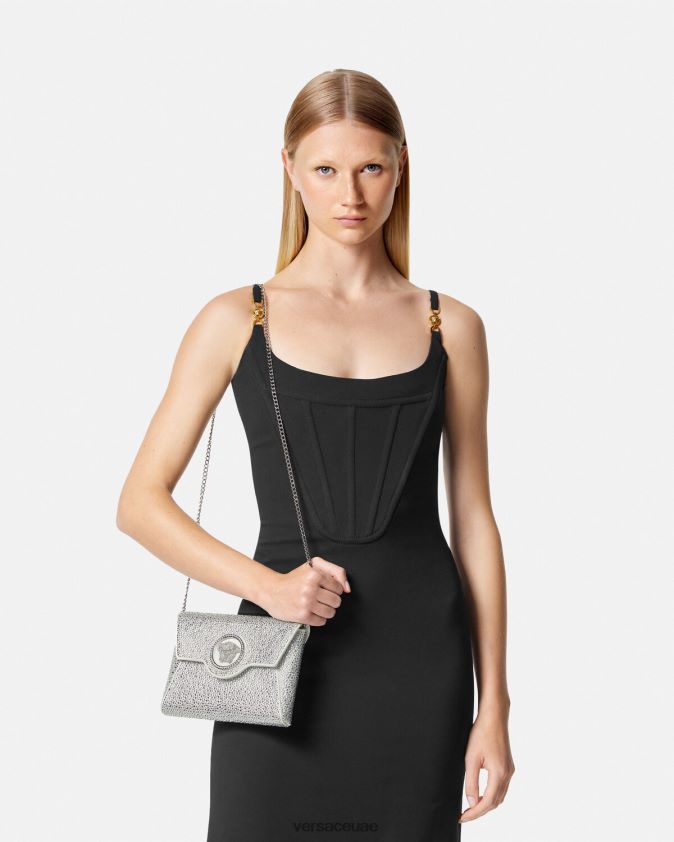 نحيف كلاتش من الكريستال لا ميدوسا Versace أبيض 0FVD2J347 أكياس