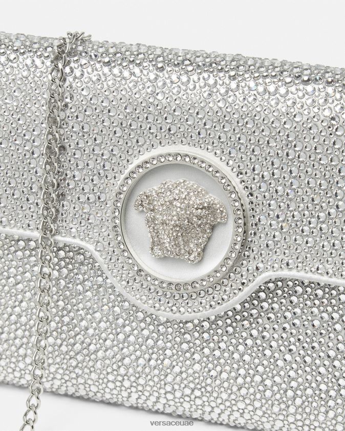 نحيف كلاتش من الكريستال لا ميدوسا Versace أبيض 0FVD2J347 أكياس
