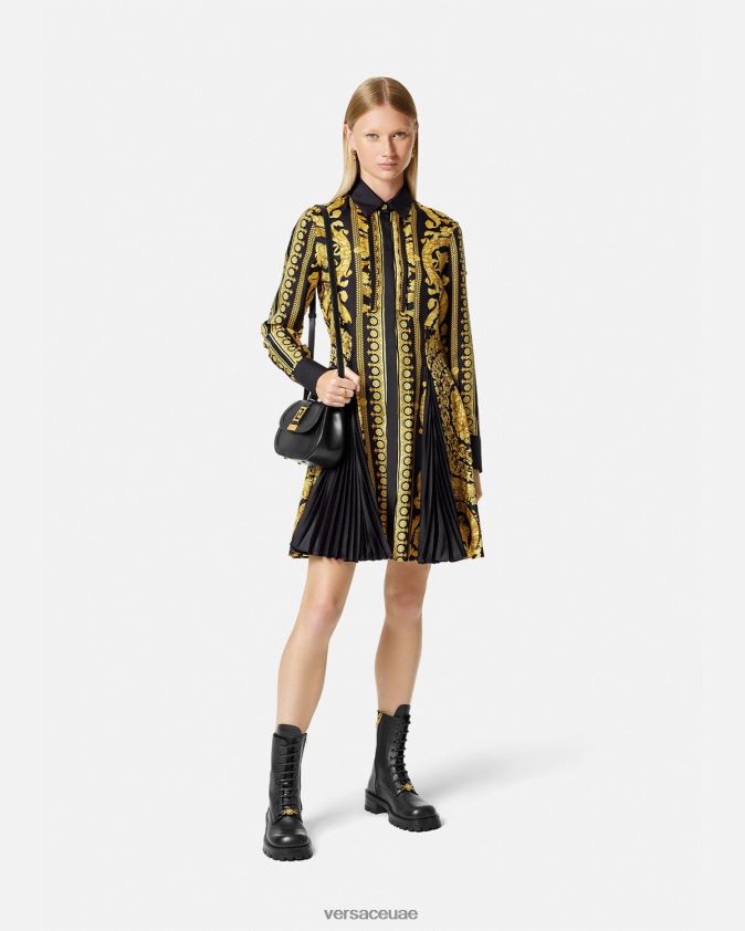 نحيف فستان قميص ميدي من تصميم باروكو Versace مطبعة 0FVD2J34 ملابس