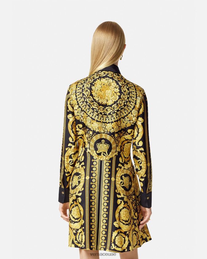 نحيف فستان قميص ميدي من تصميم باروكو Versace مطبعة 0FVD2J34 ملابس