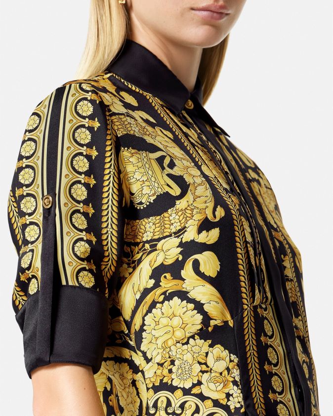 نحيف فستان قميص ميدي من تصميم باروكو Versace مطبعة 0FVD2J34 ملابس