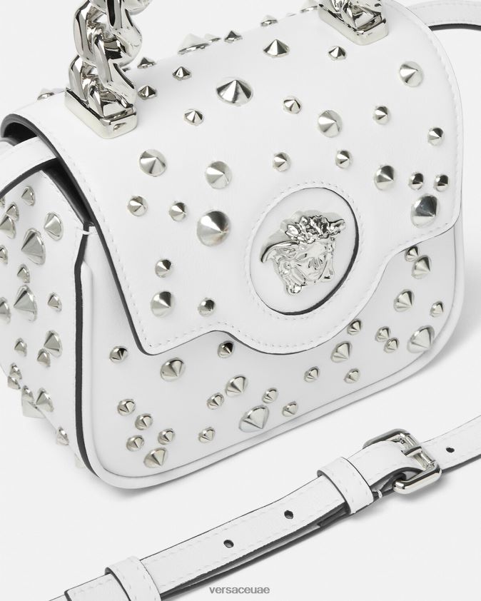 نحيف حقيبة لا ميدوسا صغيرة مسننة Versace أبيض 0FVD2J353 أكياس
