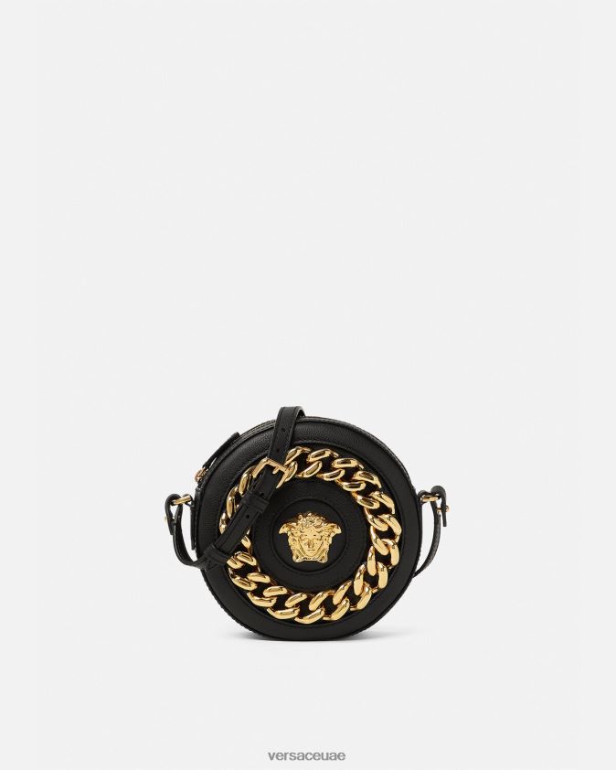 نحيف حقيبة الكاميرا المستديرة لا ميدوسا Versace أسود 0FVD2J355 أكياس