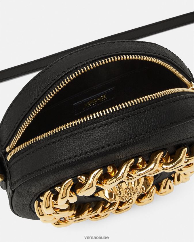 نحيف حقيبة الكاميرا المستديرة لا ميدوسا Versace أسود 0FVD2J355 أكياس