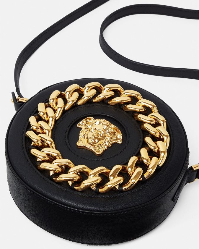 نحيف حقيبة الكاميرا المستديرة لا ميدوسا Versace أسود 0FVD2J355 أكياس