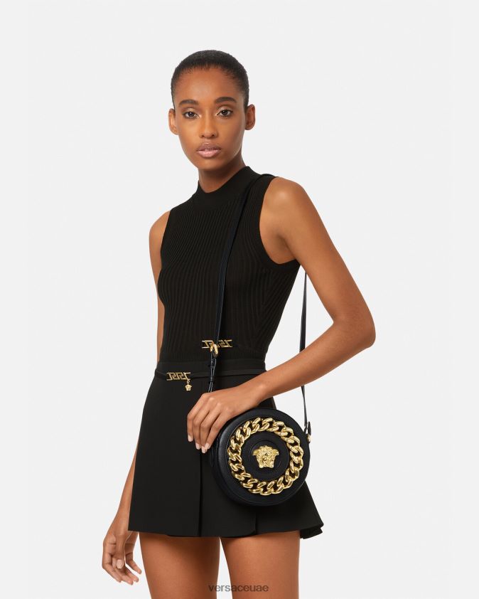نحيف حقيبة الكاميرا المستديرة لا ميدوسا Versace أسود 0FVD2J355 أكياس