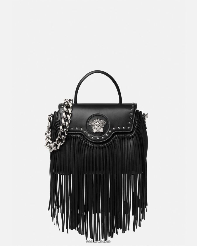 نحيف حقيبة يد لا ميدوسا مهدب Versace أسود 0FVD2J363 أكياس