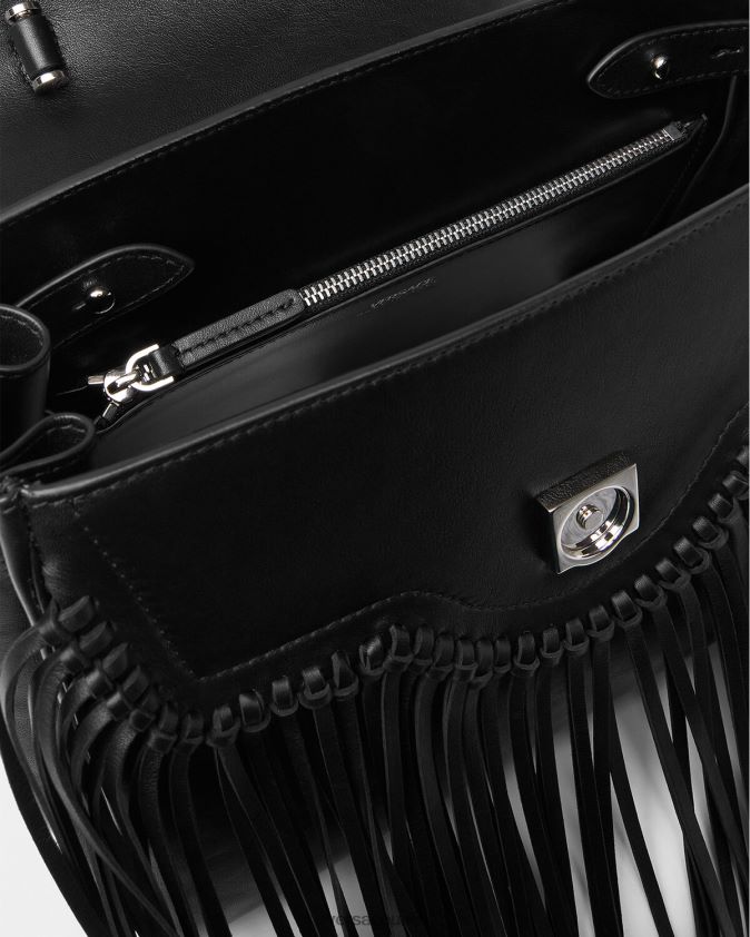 نحيف حقيبة يد لا ميدوسا مهدب Versace أسود 0FVD2J363 أكياس