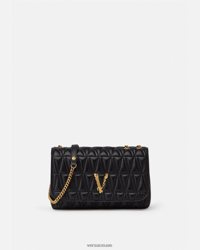 نحيف حقيبة كتف فيرتوس Versace أسود 0FVD2J365 أكياس