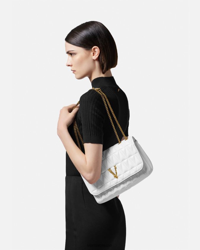 نحيف حقيبة كتف فيرتوس Versace أبيض 0FVD2J366 أكياس