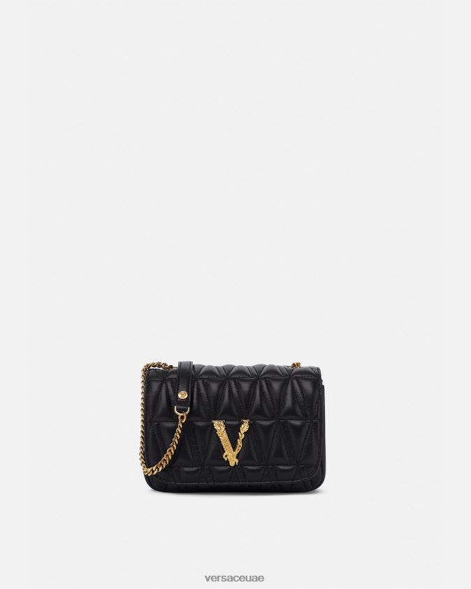 نحيف حقيبة كتف صغيرة فيرتوس Versace أسود 0FVD2J367 أكياس