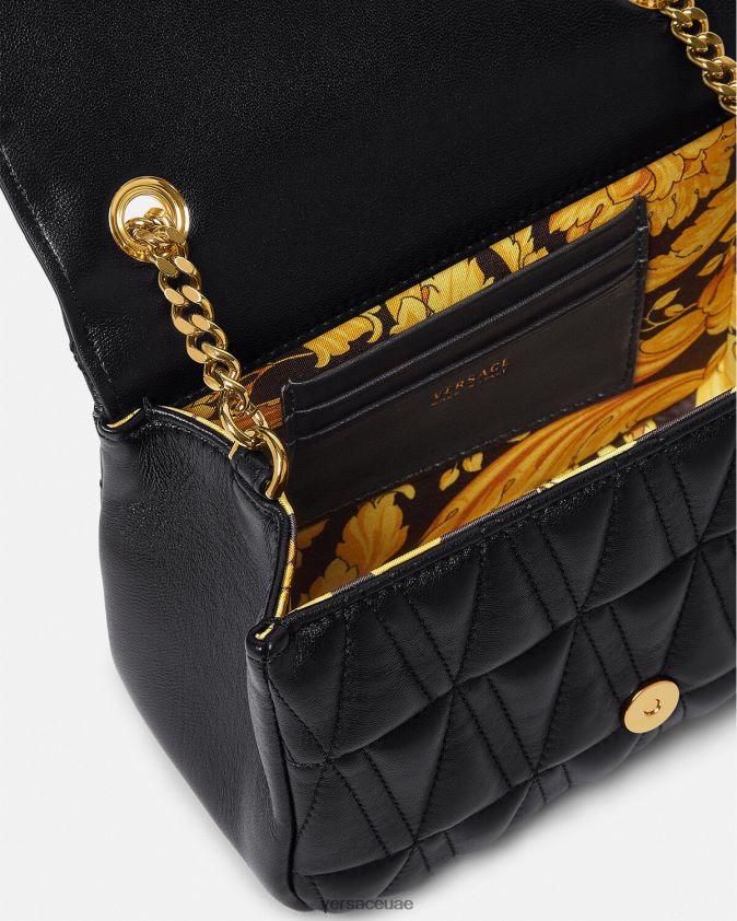 نحيف حقيبة كتف صغيرة فيرتوس Versace أسود 0FVD2J367 أكياس