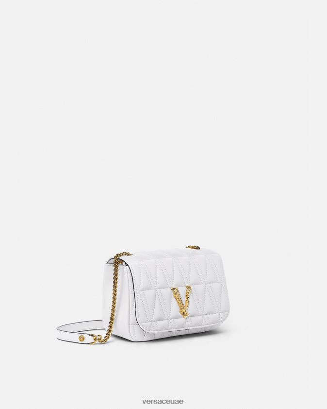 نحيف حقيبة كتف صغيرة فيرتوس Versace أبيض 0FVD2J368 أكياس