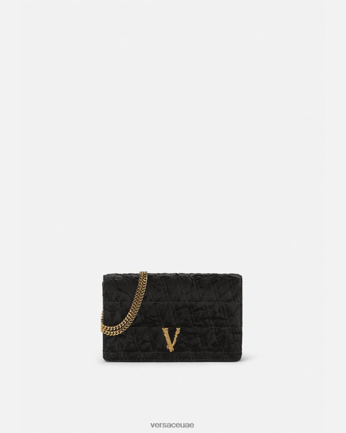 نحيف مخلب فيرتوس المخملي Versace أسود 0FVD2J378 أكياس