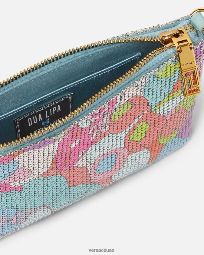 نحيف كلاتش شبكي معدني صيفي مزين بالزهور Versace مطبعة 0FVD2J380 أكياس