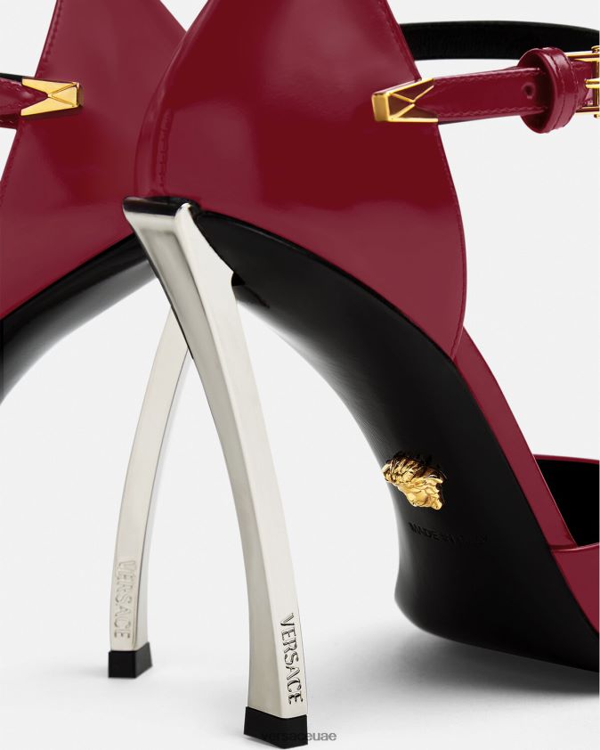 نحيف مضخات نقطة الدبوس Versace بورجوندي 0FVD2J385 حذاء