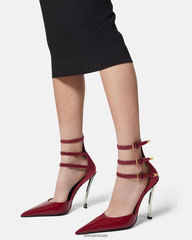 نحيف مضخات نقطة الدبوس Versace بورجوندي 0FVD2J385 حذاء