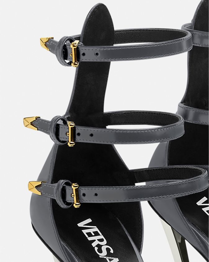 نحيف مضخات نقطة الدبوس Versace رمادي 0FVD2J386 حذاء