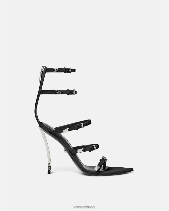 نحيف صنادل ذات نقاط دبوسية Versace أسود 0FVD2J387 حذاء