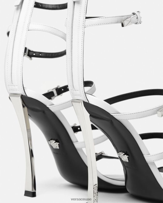 نحيف صنادل ذات نقاط دبوسية Versace أبيض 0FVD2J388 حذاء
