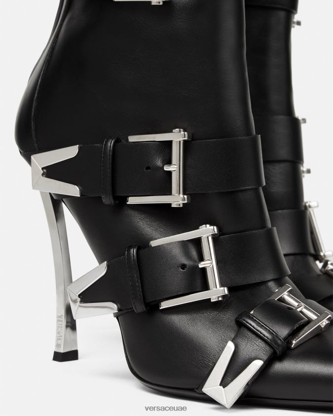 نحيف أحذية بإبزيم مدبب Versace أسود 0FVD2J390 حذاء