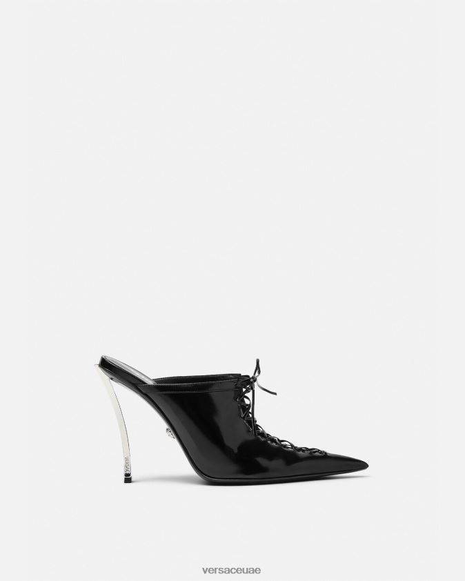 نحيف البغال دبوس نقطة Versace أسود 0FVD2J391 حذاء