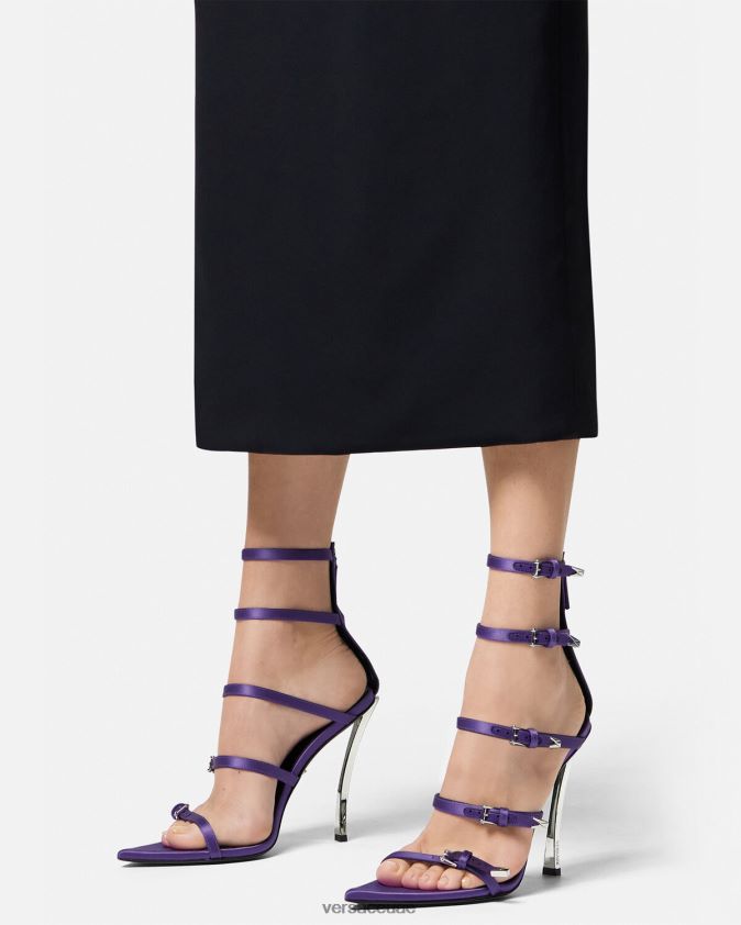 نحيف صنادل ذات نقاط دبوسية Versace البنفسجي 0FVD2J398 حذاء