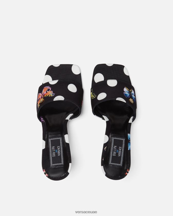 نحيف البغال قماش الفراشات Versace مطبعة 0FVD2J432 حذاء