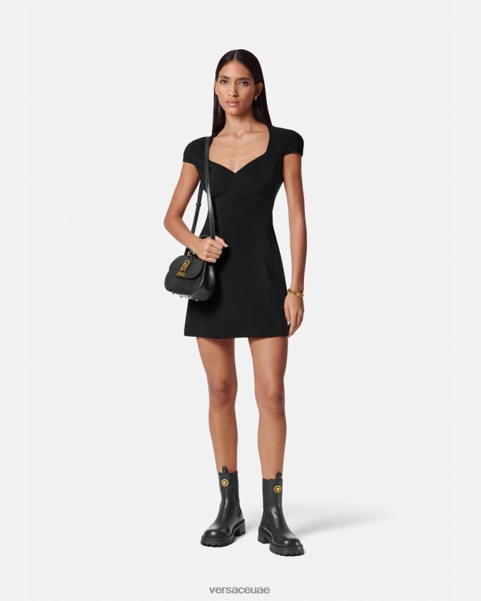 نحيف التحول فستان صغير Versace أسود 0FVD2J43 ملابس