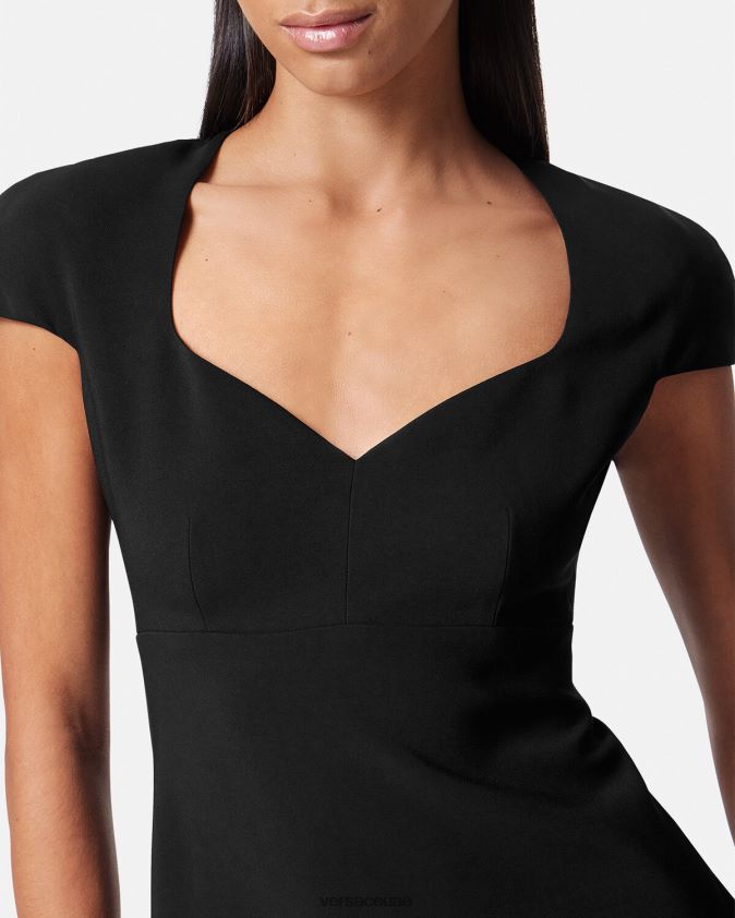 نحيف التحول فستان صغير Versace أسود 0FVD2J43 ملابس