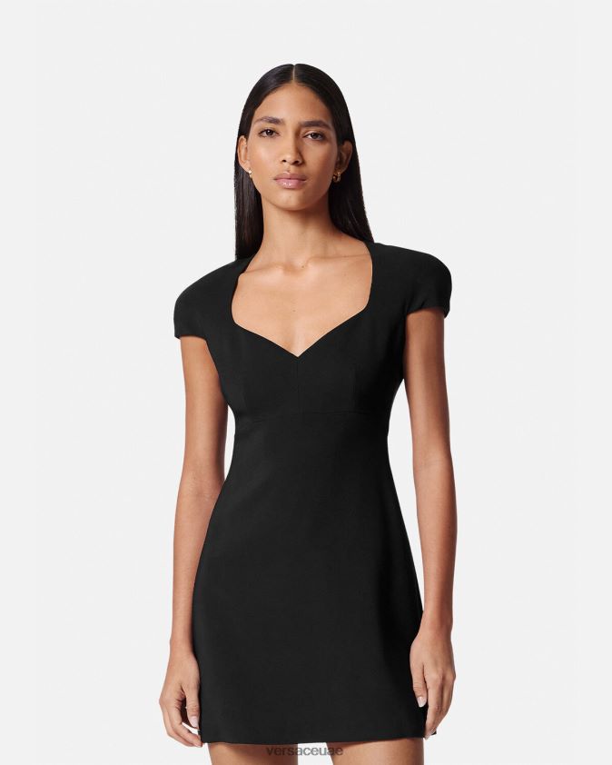 نحيف التحول فستان صغير Versace أسود 0FVD2J43 ملابس