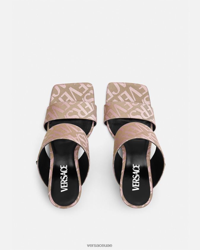 نحيف كل انحاء البغال عالية الكعب Versace لون القرنفل 0FVD2J440 حذاء